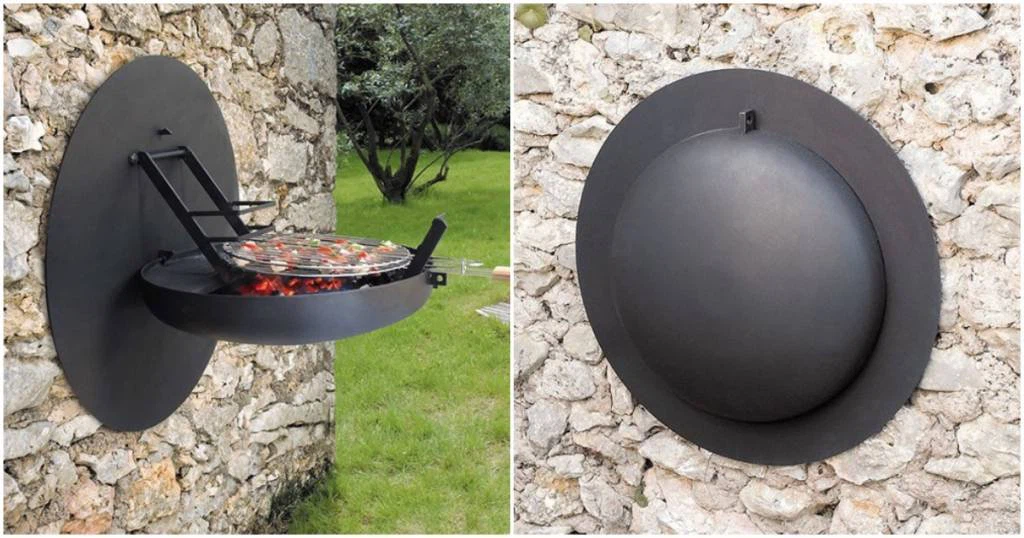WALL MOUNTED FIRE PIT GRILL (16) WALL MOUNTED FIRE PIT GRILL (16)