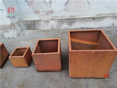 Rusty Corten čelična kutija za sadnju