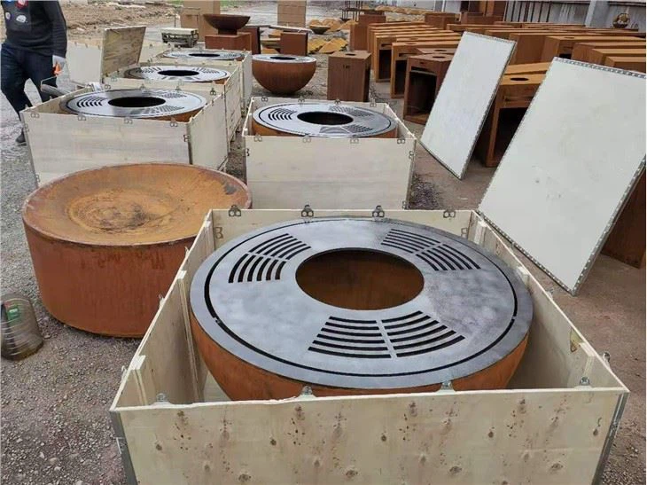 Corten Steel Bbq Bowl