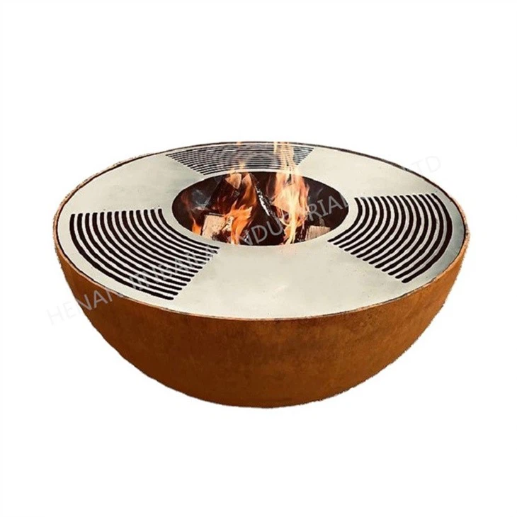 Corten Steel Bbq Bowl
