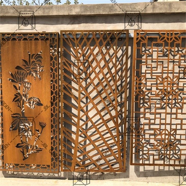 Garden Decorative Corten Steel Metal Screen