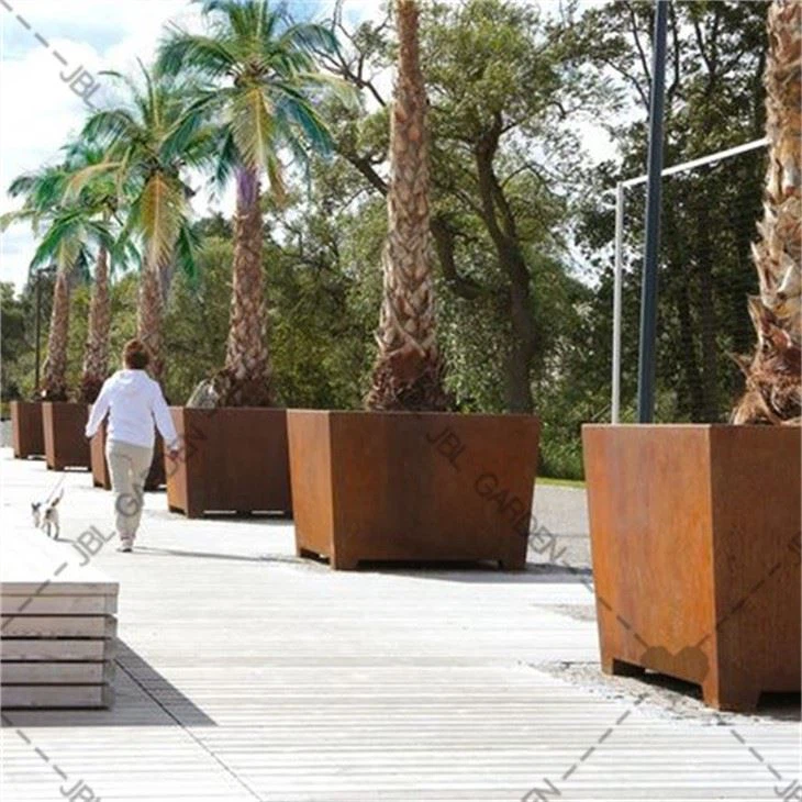 Large Corten Steel Planters