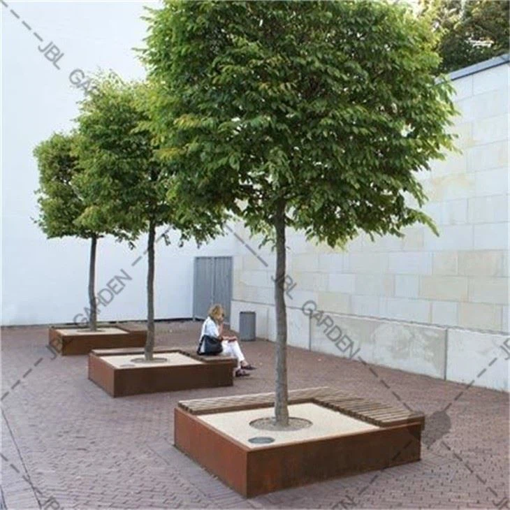 Large Corten Steel Planters