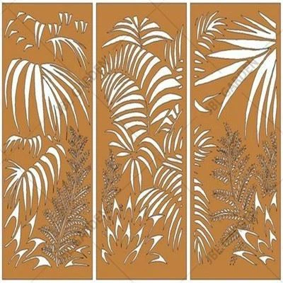 Metal Screen Corten Room Divider