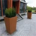Rectangle Corten Steel Planter For Garden