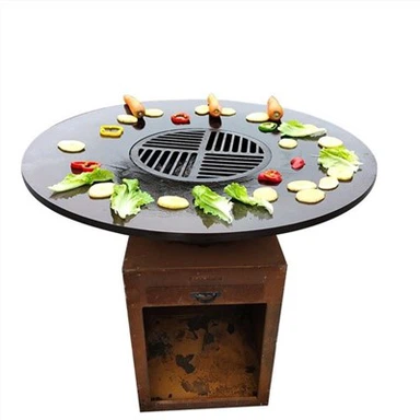 Corten Steel BBQ Brazier Fire Pit