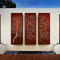 Wall Design Laser Cut Corten Steel Screens