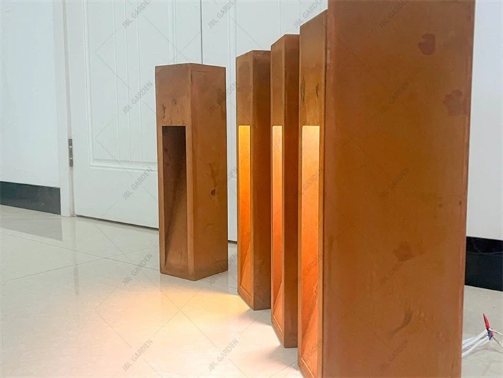 Path Lights in Corten