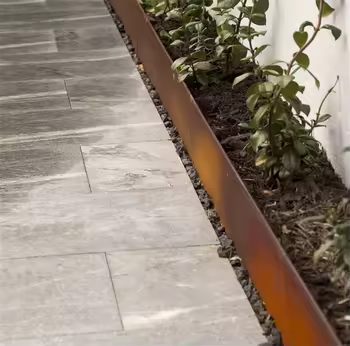 Cor Ten Steel Lawn Edging