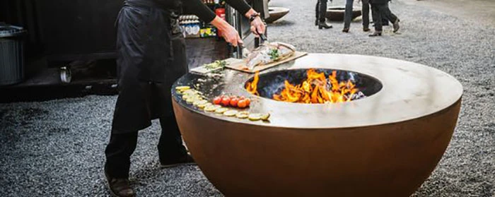 Corten Steel Camping Grill