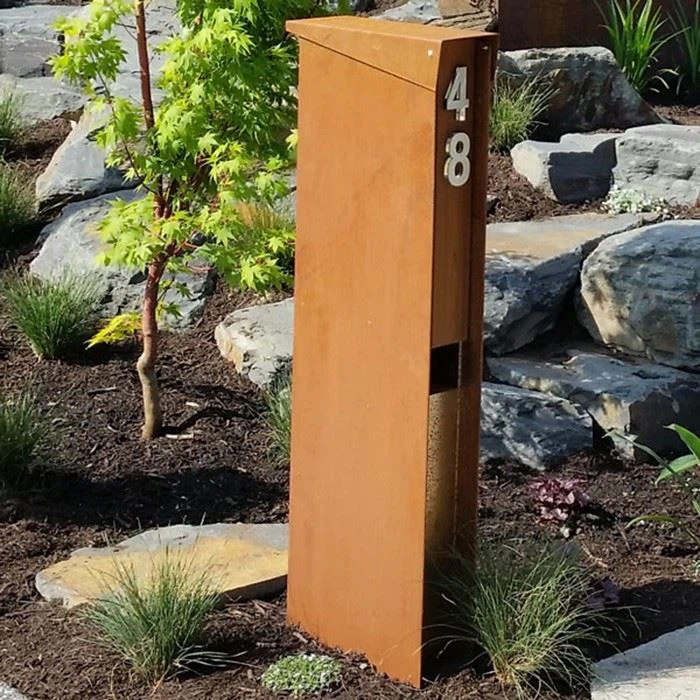 Corten Steel Mail Box