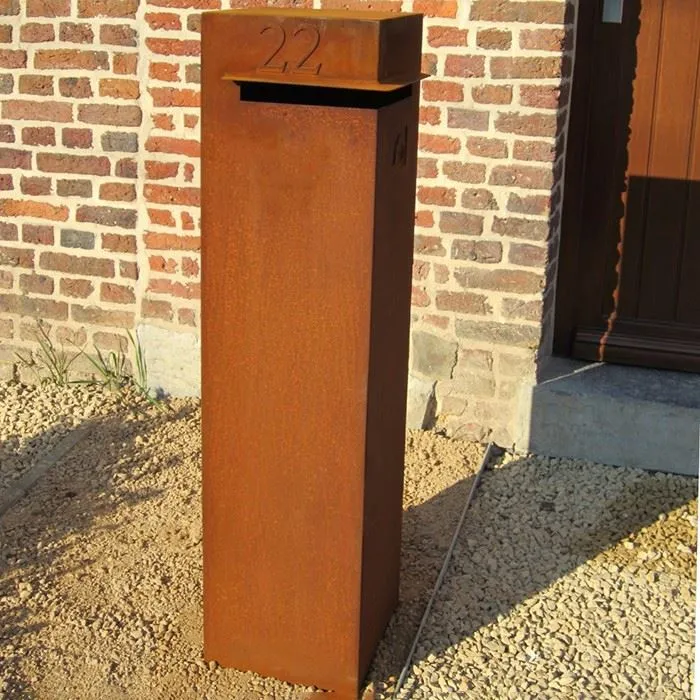 Corten Steel Mail Box