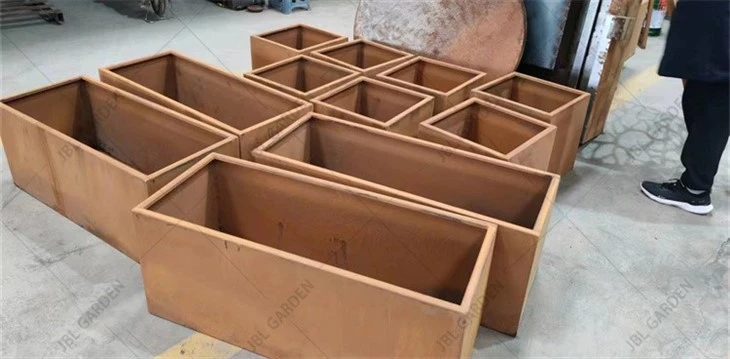 Corten Steel Trough Planter Box