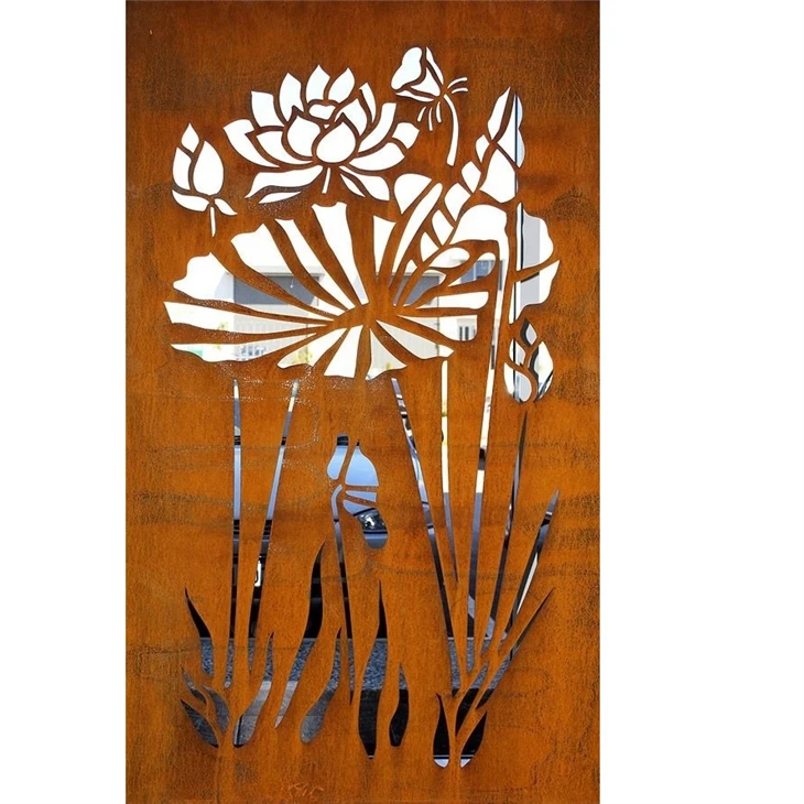 Zaslon privatnosti Rusty Flowers