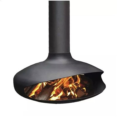 Dizajn unutarnje dekoracije Viseći kamin bez dima