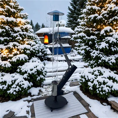 Dvorišna raketna peć na pelete