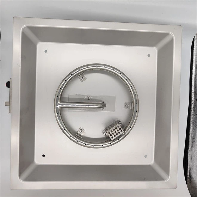 Squre Stainless Steel Gas Fire Pit